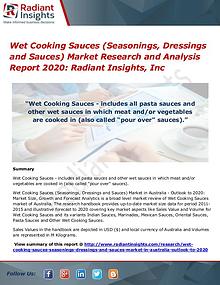 Wet Cooking Sauces (Seasonings, Dressings and Sauces) Market Research