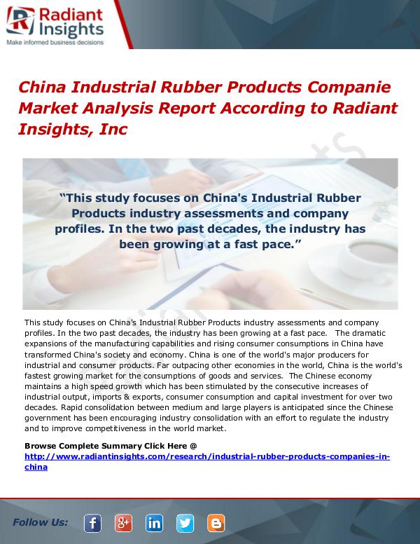 China Industrial Rubber Products Companie Market China Industrial Rubber Products Companie Market