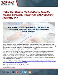 Motor Flat Spring Market Share, Growth, Trends, Forecast, Worldwide