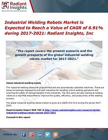 Industrial Welding Robots Market is Expected to Reach a Value of CAGR