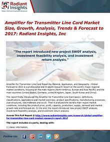 Amplifier for Transmitter Line Card Market Size, Growth, Analysis