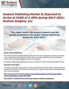 Content Publishing Market is Expected to Arrive at CAGR of 1.45%