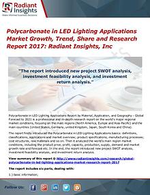 Polycarbonate in LED Lighting Applications Market Growth, Trend 2017