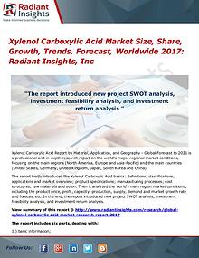 Xylenol Carboxylic Acid Market Size, Share, Growth, Trends 2017