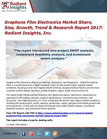 Graphene Film Electronics Market Share, Size, Growth, Trend 2017