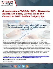 Graphene Nano Platelets (GNPs) Electronics Market Size, Share 2017