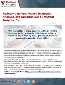 Refinery Catalysts Market Strategies, Analysis, And Opportunities
