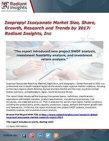 Isopropyl Isocyanate Market Size, Share, Growth, Research 2017