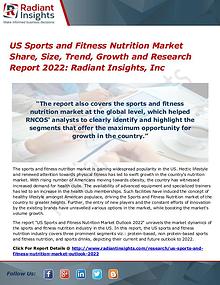 US Sports and Fitness Nutrition Market Share, Size, Trend, Growth2022