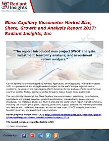 Glass Capillary Viscometer Market Size, Share, Growth 2017