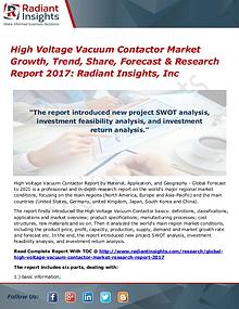 High Voltage Vacuum Contactor Market Growth, Trend, Share 2017