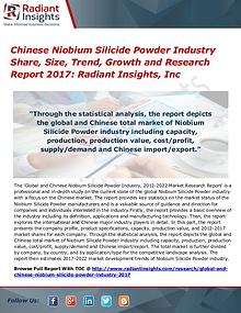 Chinese Niobium Silicide Powder Industry Share, Size, Trend 2017