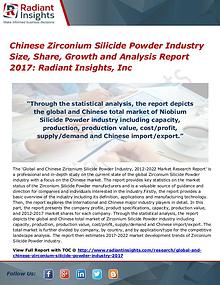 Chinese Zirconium Silicide Powder Industry Size, Share, Growth 2017