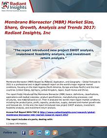 Membrane Bioreactor (MBR) Market Size, Share, Growth, Analysis 2017