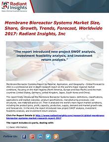 Membrane Bioreactor Systems Market Size, Share, Growth, Trends 2017