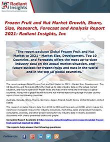 Frozen Fruit and Nut Market Growth, Share, Size, Research 2021