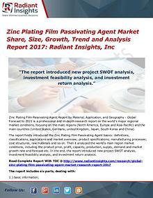 Zinc Plating Film Passivating Agent Market Share, Size, Growth 2017