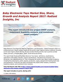 Baby Electronic Toys Market Size, Share, Growth 2017