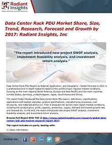 Data Center Rack PDU Market Share, Size, Trend, Research 2017