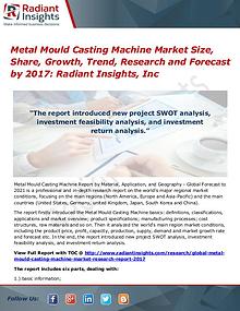 Metal Mould Casting Machine Market Size, Share, Growth, Trend 2017