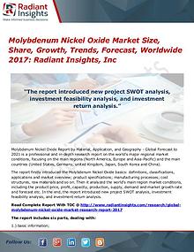 Molybdenum Nickel Oxide Market Size, Share, Growth, Trends 2017