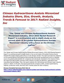 Chinese Hydrocortisone Acetate Micronized Industry Share, Size 2017