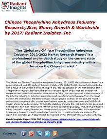 Chinese Theophylline Anhydrous Industry Research, Size, Share 2017