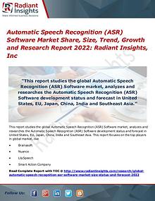 Automatic Speech Recognition (ASR) Software Market Share, Size 2022