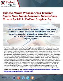 Chinese Marine Propeller Plug Industry Share, Size, Trend 2017