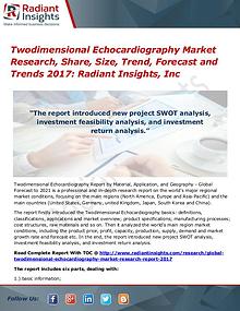 Twodimensional Echocardiography Market Research, Share, Size 2017