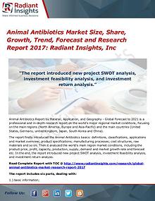 Animal Antibiotics Market Size, Share, Growth, Trend, Forecast 2017