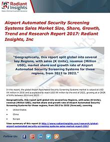 Airport Automated Security Screening Systems Sales Market Size 2017