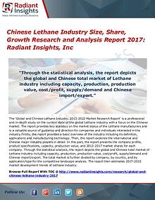 Chinese Lethane Industry Size, Share, Growth Research Report 2017