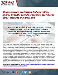 Chinese surge protection Industry Size, Share, Growth, Trends 2017