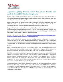 Argentina Lighting Product Market Size, Share, Growth 2019