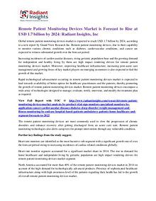 Remote Patient Monitoring Devices Market is Forecast to 2024
