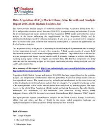 Data Acquisition (DAQ) Market Share, Size, Growth 2021