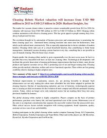 Cleaning Robots Market Valuation Will Increase From USD 980 Million