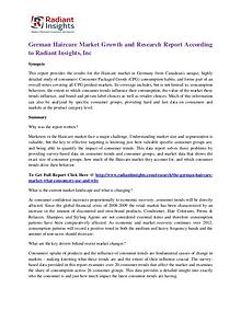 German Haircare Market Growth and Research Report