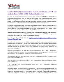 LTE for Critical Communications Market Size, Share, Growth 2030
