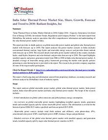 India Solar Thermal Power Market Size, Share, Growth, Forecast 2030