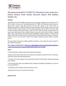 Mucopolysaccharidosis VI (MPS VI) (Maroteaux-Lamy Syndrome )Clinical