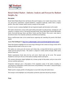 Retail Global Market - Industry Analysis and Forecast