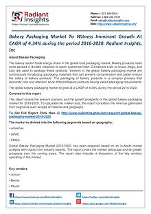 Bakery Packaging Market to Witness Imminent Growth at CAGR of 4.34%