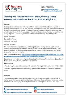Training and Simulation Market Share, Growth, Trends, Forecast 2024