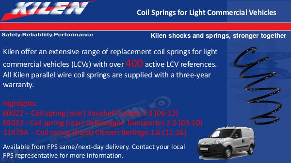 Kilen Coil Springs for LCVs