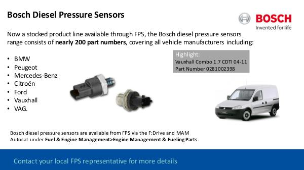 FDrive Bosch Diesel Pressure Sensors