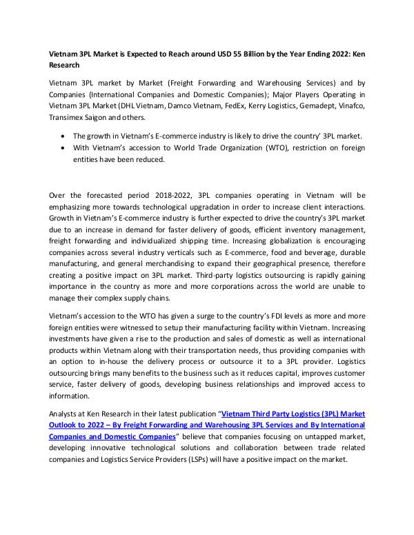 Market Research Reports - Ken Research Domestic 3PL Companies Vietnam