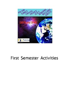 First Semester Activities