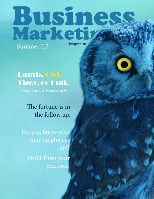 Business Marketing Magazine Summer 2017 Summer2017